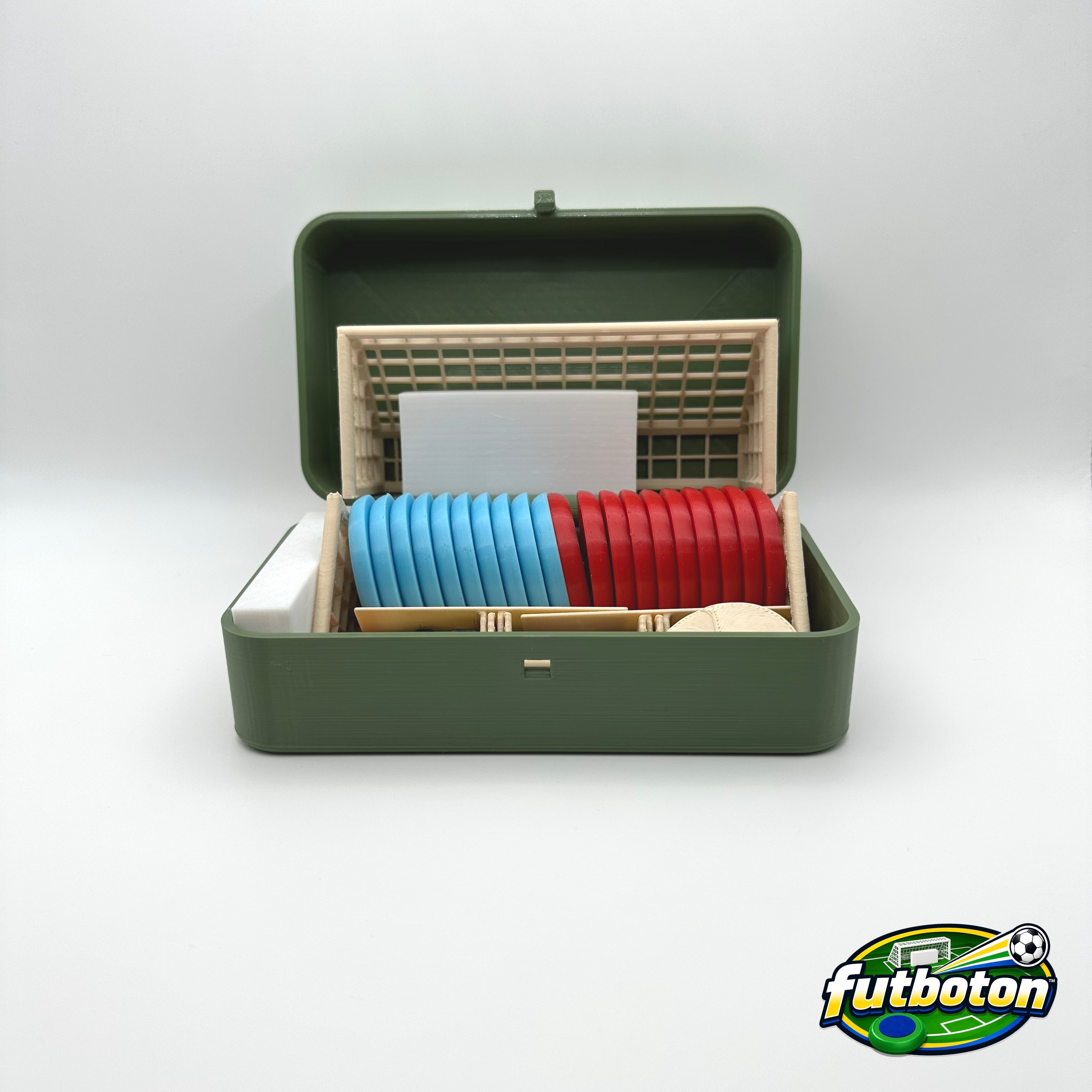 Futboton™ Complete Pro Match Set with Case – 3D Printed Tabletop Football Game