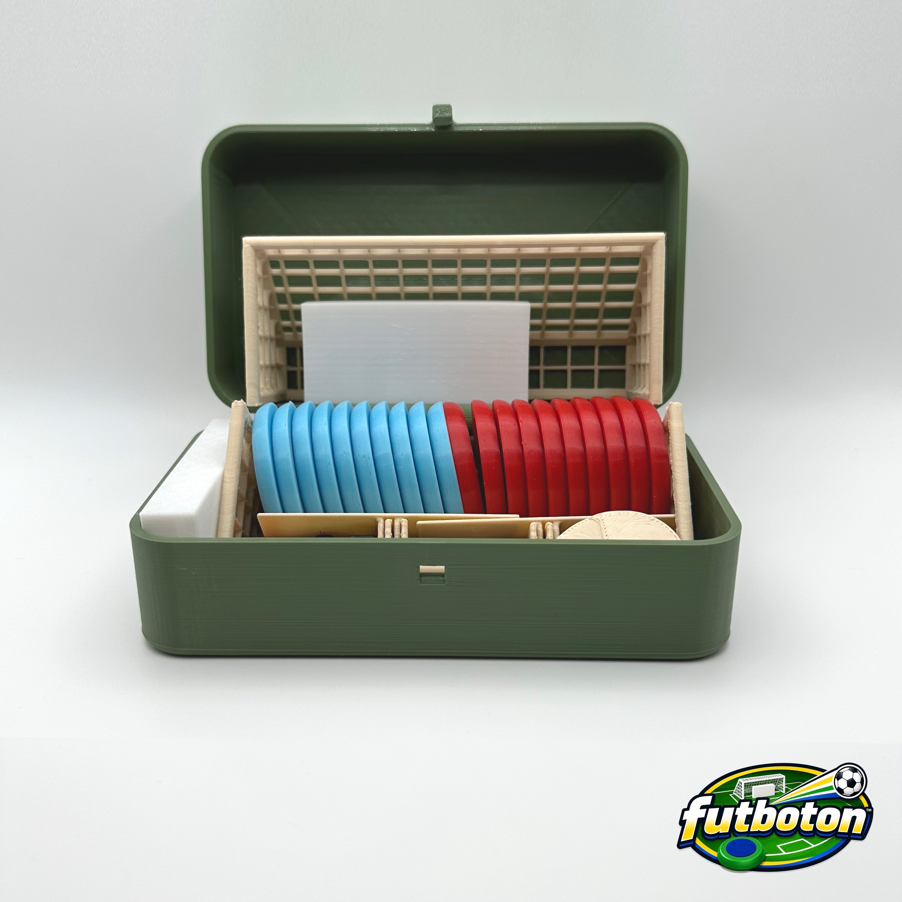 Futboton™ Complete Pro Match Set with Case – 3D Printed Tabletop Football Game