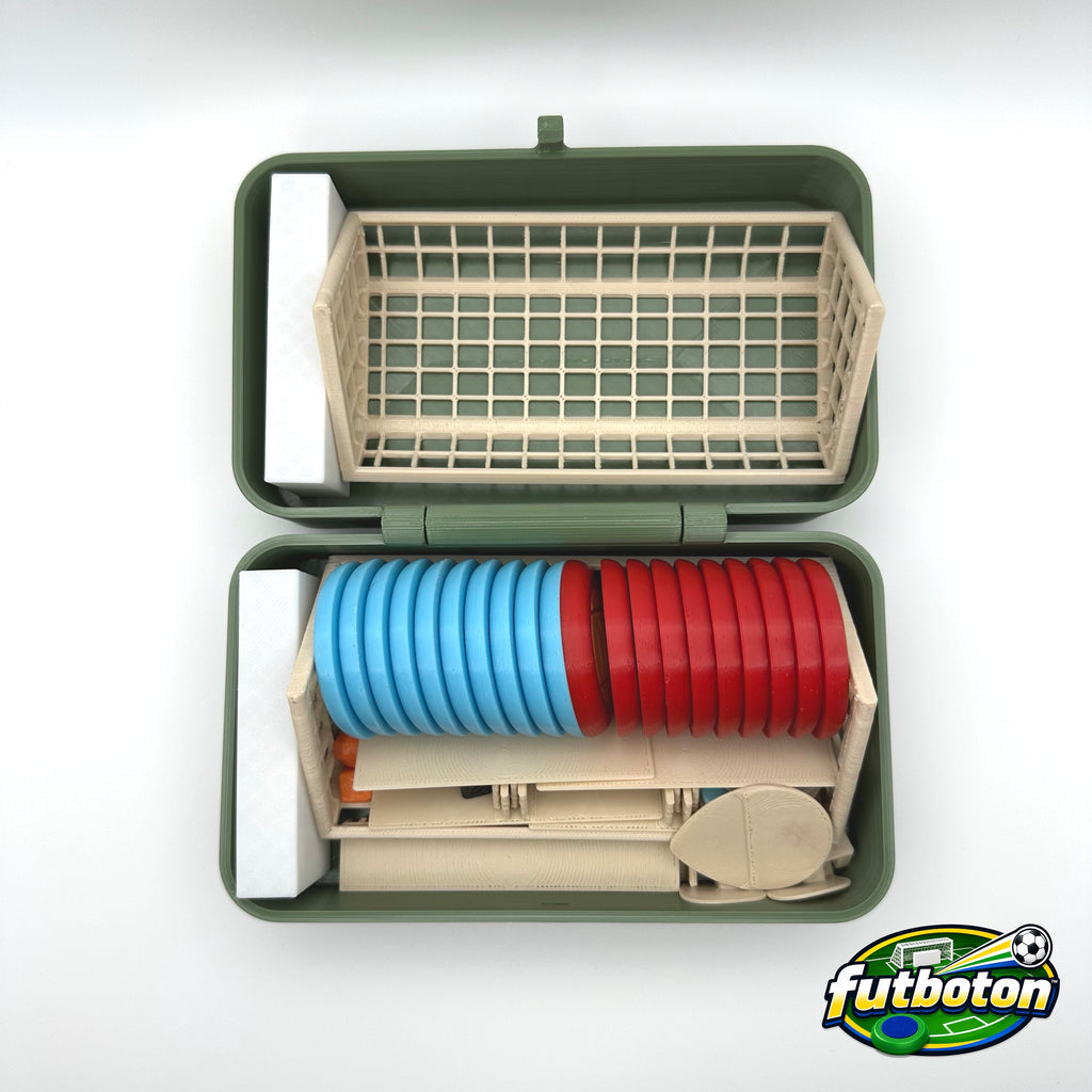 Futboton™ Complete Pro Match Set with Case – 3D Printed Tabletop Football Game