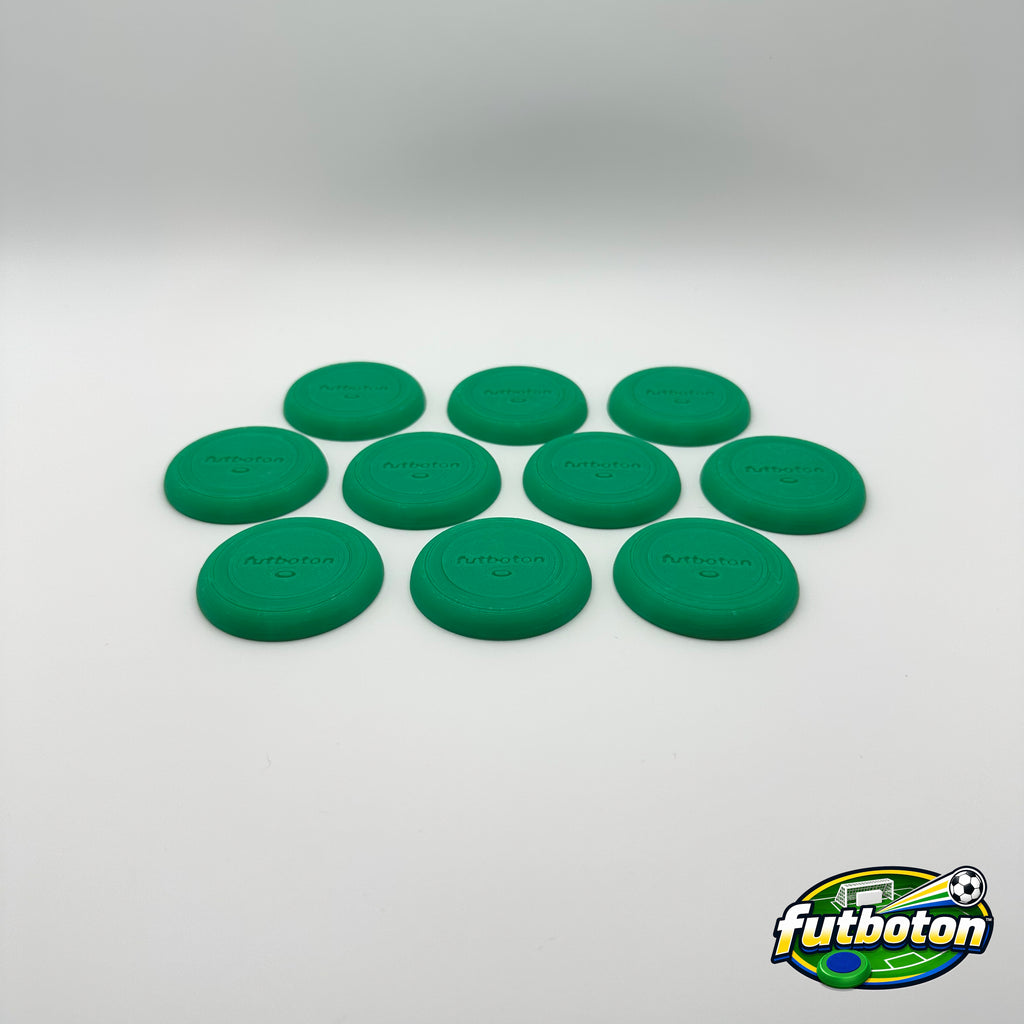 Futboton™ Player Buttons and Caps – 3D Printed (Pack of 10)