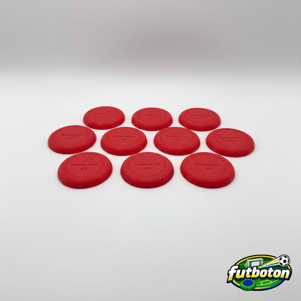 Futboton™ Player Buttons and Caps – 3D Printed (Pack of 10)