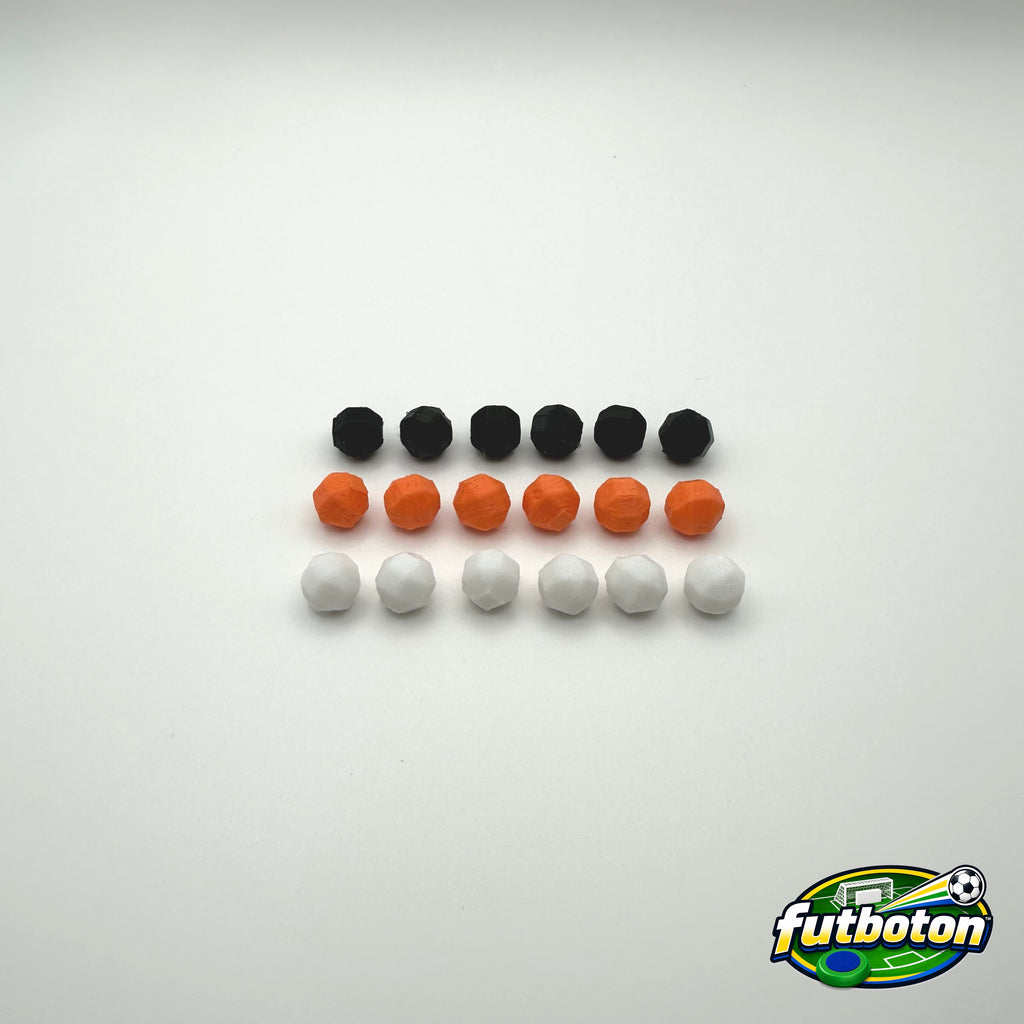 Futboton™ Hexaball Pro – 3D Printed Multicolor (Pack of 18)
