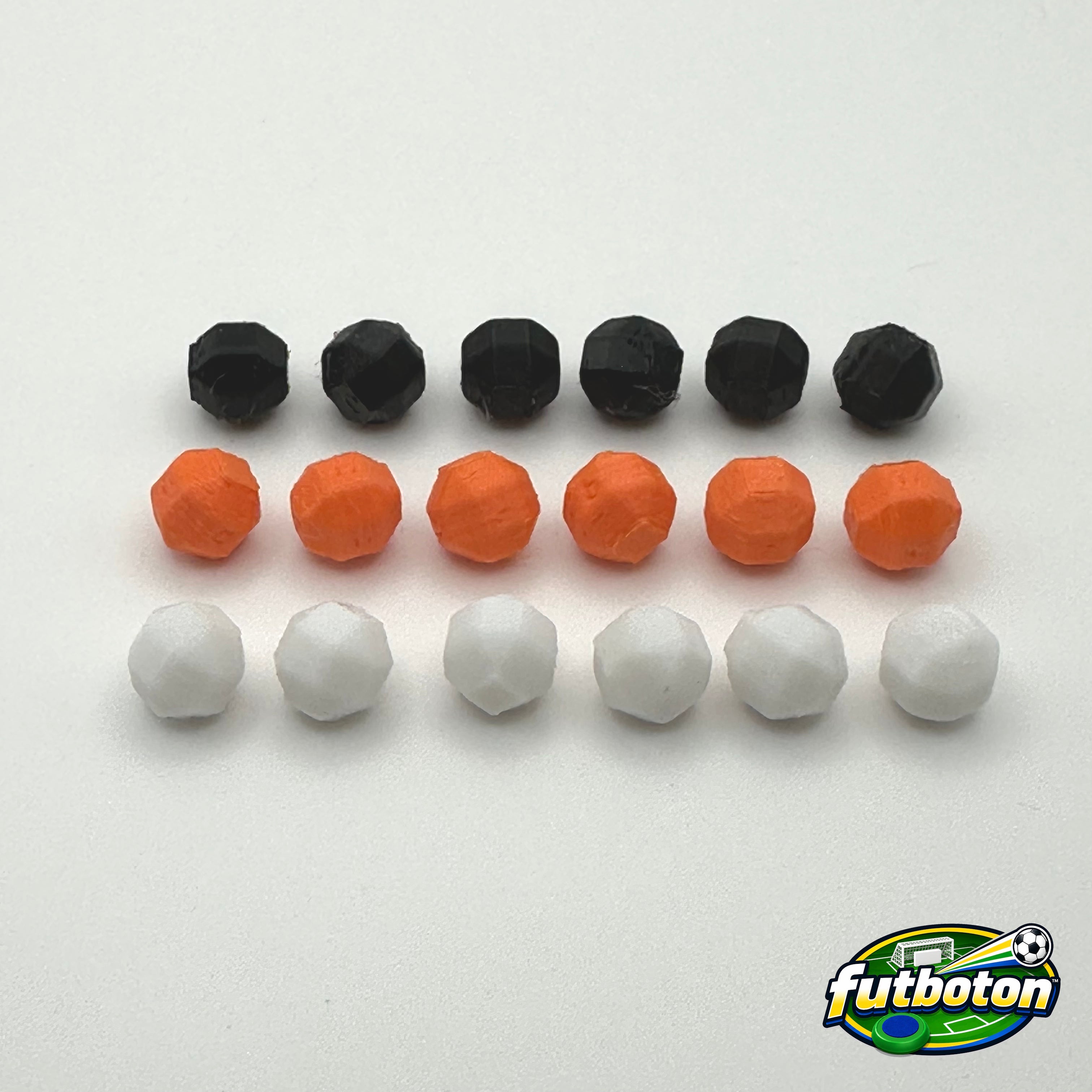 Futboton™ Hexaball Pro – 3D Printed Multicolor (Pack of 18)