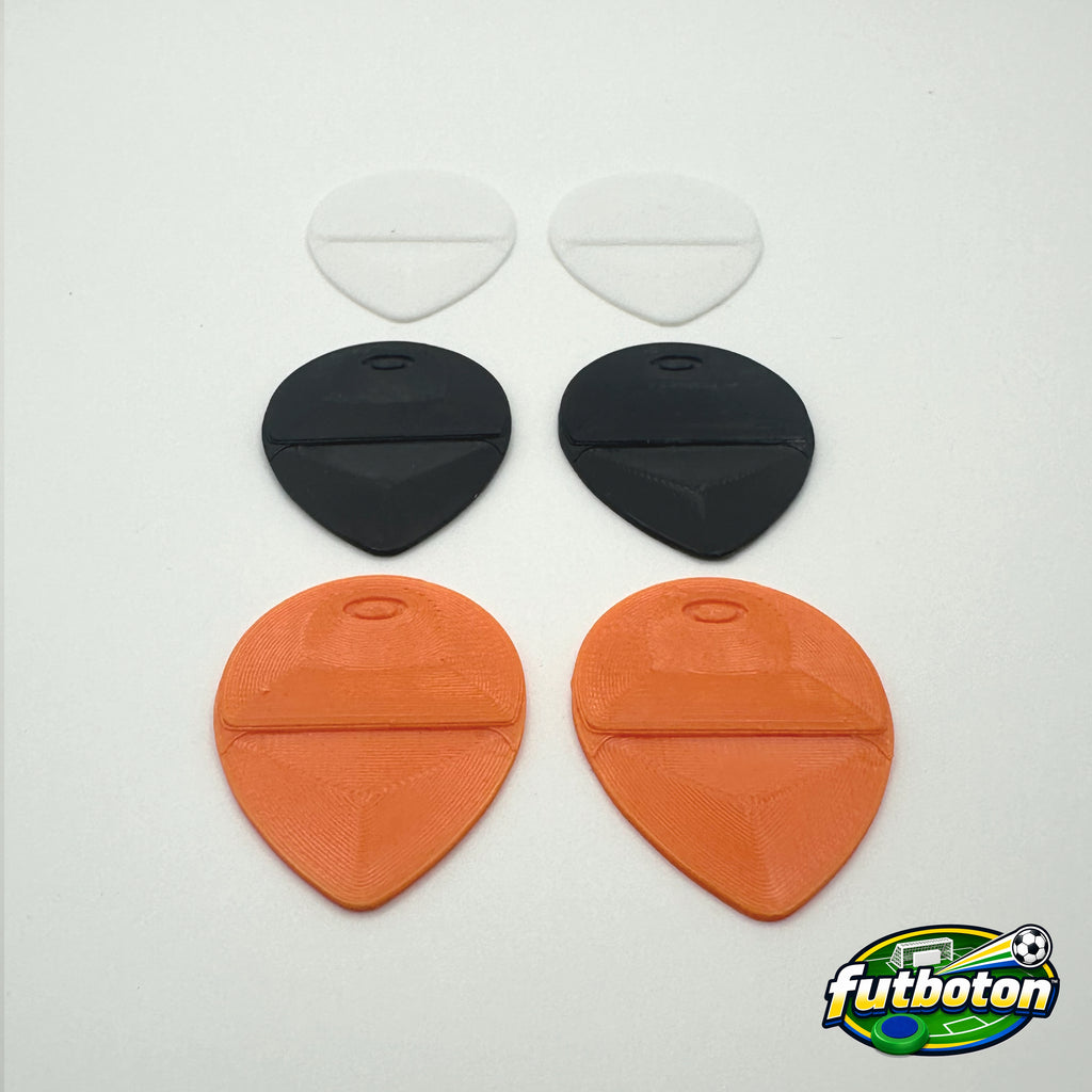 Futboton™ Player Picks – 3D Printed Multicolor Pack of 6